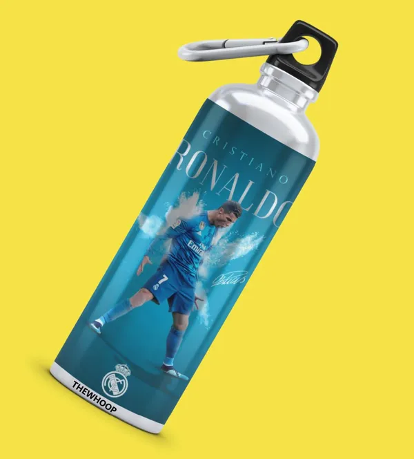 Combo_Pack_Of_6_Green_Printed_Cristiano_Ronaldo_Gift_|_Mug_(350Ml),_Sipper_Bottle_(750Ml),_Keychain,_Sunglass,_Cap,_Greeting_Card,_Birthday_Gift_Set_For_Cristiano_Ronaldo_Fans