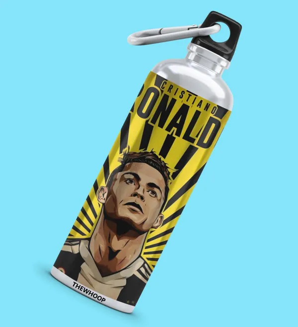 Combo_Pack_Of_6_Yellow_Printed_Cristiano_Ronaldo_Gift_|_Mug_(350Ml),_Sipper_Bottle_(750Ml),_Keychain,_Sunglass,_Cap,_Greeting_Card,_Birthday_Gift_Set_For_Cristiano_Ronaldo_Fans