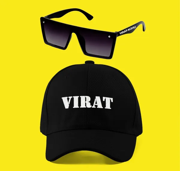 Combo_Pack_Of_6_White_Printed_Virat_Kohli_Gift_|_Mug,_Sipper_Bottle,_Keychain,_Sunglass,_Cap,_Greeting_Card,_Birthday_Gift_Set_For_Virat_Kohli_Fans
