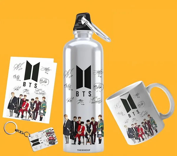 Combo_Pack_Of_6_White_Printed_Bts_Team_Army_Kpop_Gift_|_Mug,_Sipper_Bottle,_Keychain,_Sunglass,_Cap,_Greeting_Card,_Birthday_Gift_Set_For_Bts_Fans