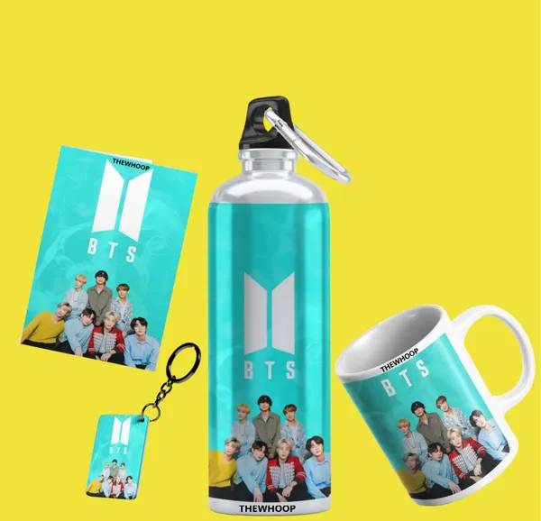 Combo_Pack_Of_6_Blue_Printed_Bts_Boys_Group_Army_Kpop_Gift_|_Mug,_Sipper_Bottle,_Keychain,_Sunglass,_Cap,_Greeting_Card,_Birthday_Gift_Set_For_Bts_Fans