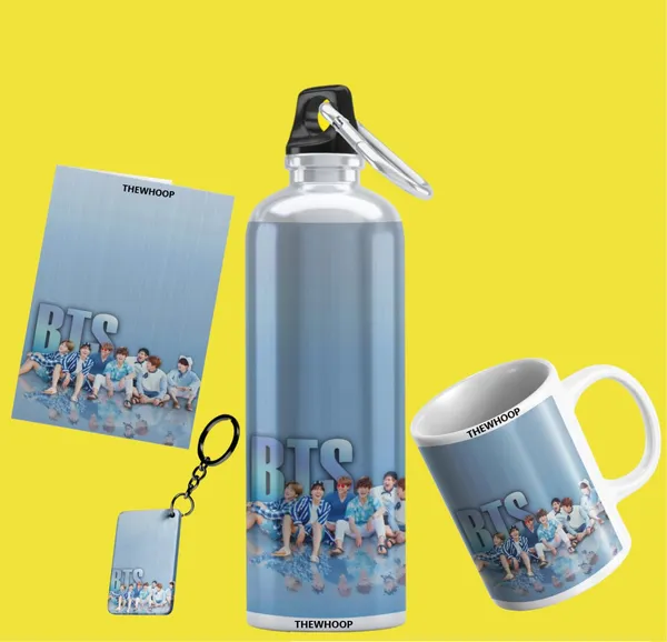 Combo_Pack_Of_6_Grey_Printed_Bts_Boys_Group_Army_Kpop_Gift_|_Mug,_Sipper_Bottle,_Keychain,_Sunglass,_Cap,_Greeting_Card,_Birthday_Gift_Set_For_Bts_Fans