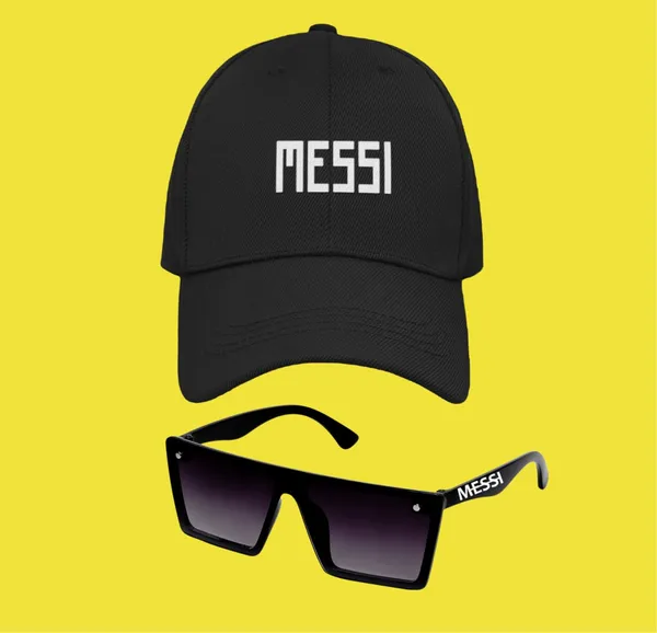 Combo_Pack_Of_6_White_Printed_Lionel_Messi_Gift_|_Mug(350Ml),_Sipper_Bottle(750Ml),_Keychain,_Sunglass,_Cap,_Greeting_Card,_Birthday_Gift_Set_For_Lionel_Messi_Fans