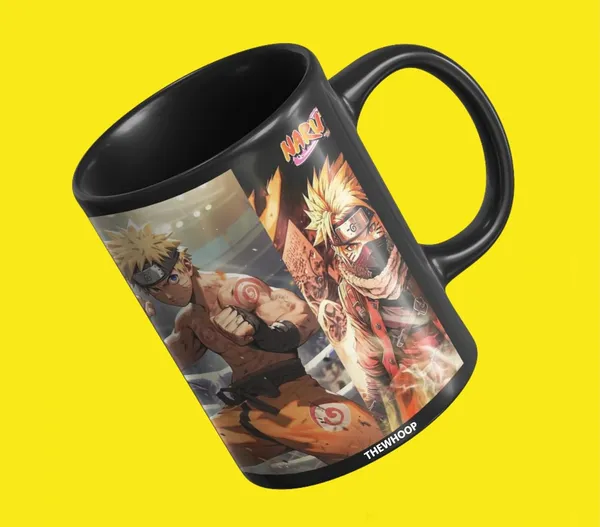 Combo_Pack_Of_6_Black_Printed_Anime_Characters_Design_Gift_|_Mug(350Ml),_Sipper_Bottle(750Ml),_Keychain,_Sunglass,_Cap,_Greeting_Card,_Gift_Set_For_Naruto_Itachi_Anime_Fans_Otaku