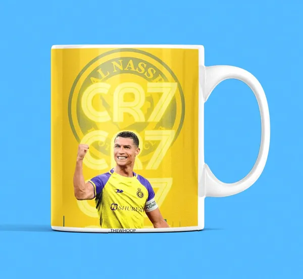 Combo_Pack_Of_6_Orange_Printed_Cristiano_Ronaldo_Gift_|_Mug_(350Ml),_Sipper_Bottle_(750Ml),_Keychain,_Sunglass,_Cap,_Greeting_Card,_Birthday_Gift_Set_For_Cristiano_Ronaldo_Fans