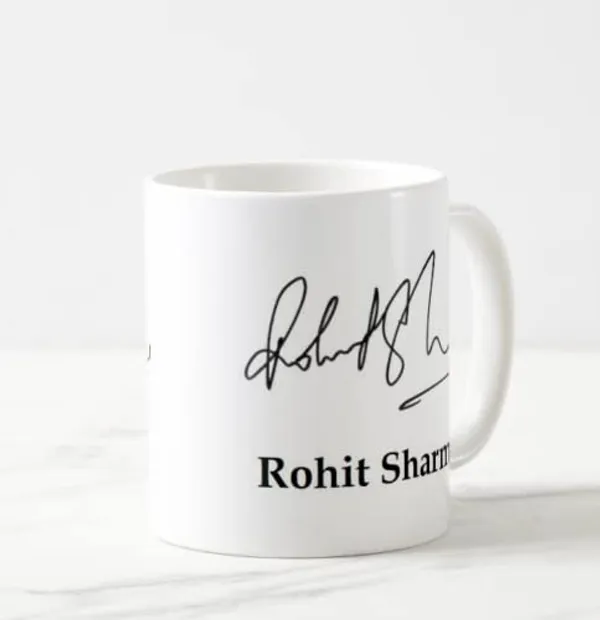 White_Printed_Autograph_Ceramic_New_Coffee_Mug_(Rohit-Sharma)