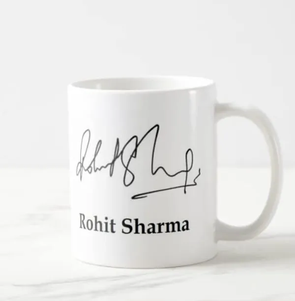 White_Printed_Autograph_Ceramic_New_Coffee_Mug_(Rohit-Sharma)