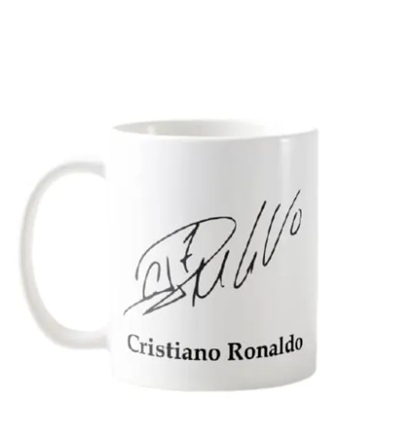 White_Printed_Autograph_Ceramic_New_Coffee_Mug_(Ronaldo)