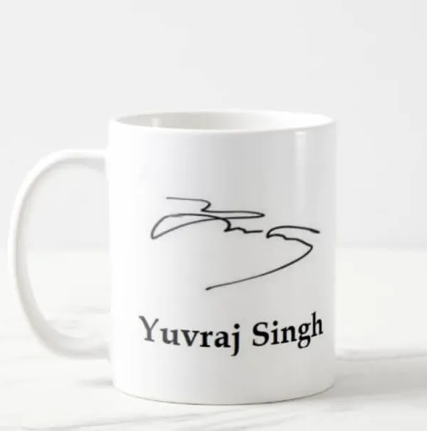 White_Printed_Autograph_Ceramic_New_Coffee_Mug_(Yuvraj-Singh)