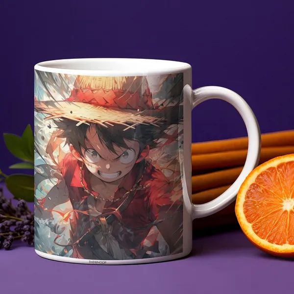 Combo_Pack_Of_2_White_Anime_Naruto/_Goku/_Luffy_Gift_|_Ceramic_Coffee_Mug_350_Ml_With_Keychain_Combo_(Anime-Luffy-Anger_Face)