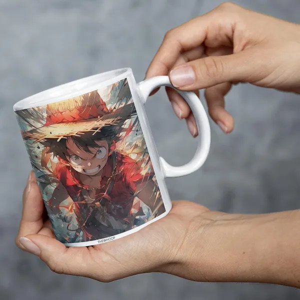 Combo_Pack_Of_2_White_Anime_Naruto/_Goku/_Luffy_Gift_|_Ceramic_Coffee_Mug_350_Ml_With_Keychain_Combo_(Anime-Luffy-Anger_Face)