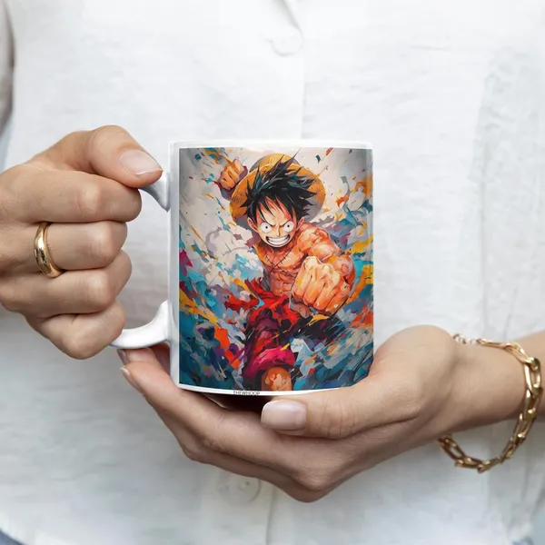 Combo_Pack_Of_2_White_Anime_Naruto/_Goku/_Luffy_Gift_|_Ceramic_Coffee_Mug_350_Ml_With_Keychain_(Anime-Luffy-Cartoonish_Face)