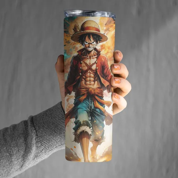 Combo_Pack_Of_2_White_Anime_Printed_Stainless_Steel_Tumbler_600_Ml_Sipper_Bottle_&_Keychain_Combo_With_12_Hours_Hot_&_Cold_Feature_|_Best_Gift_For_Naruto/_Goku/_Saitama/_Luffy_Anime_Fans_(Luffy-_Angry_Face)
