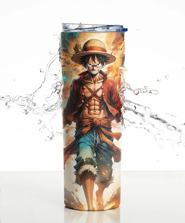 Combo_Pack_Of_2_White_Anime_Printed_Stainless_Steel_Tumbler_600_Ml_Sipper_Bottle_&_Keychain_Combo_With_12_Hours_Hot_&_Cold_Feature_|_Best_Gift_For_Naruto/_Goku/_Saitama/_Luffy_Anime_Fans_(Luffy-_Angry_Face)