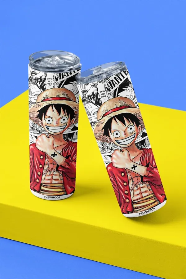 Combo__Anime_Printed_Stainless_Steel_Tumbler_600_Ml_Sipper_Bottle_&_Keychain_Combo_With_12_Hours_Hot_&_Cold_Feature_|_Best_Gift_For_Naruto/_Goku/_Saitama/_Luffy_Anime_Fans_(Luffy-Anime)