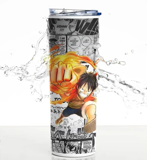 Combo_Pack_Of_2_White_Anime_Printed_Stainless_Steel_Tumbler_600_Ml_Sipper_Bottle_&_Keychain_Combo_With_12_Hours_Hot_&_Cold_Feature_|_Best_Gift_For_Naruto/_Goku/_Saitama/_Luffy_Anime_Fans_(Luffy-Fire-Anime)