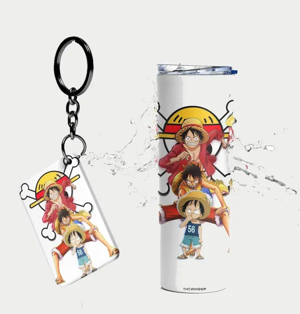 Combo_Pack_Of_2_White_Anime_Printed_Stainless_Steel_Tumbler_600_Ml_Sipper_Bottle_&_Keychain_Combo_With_12_Hours_Hot_&_Cold_Feature_|_Best_Gift_For_Naruto/_Goku/_Saitama/_Luffy_Anime_Fans_(Luffy_-_Gang_-_Anime)