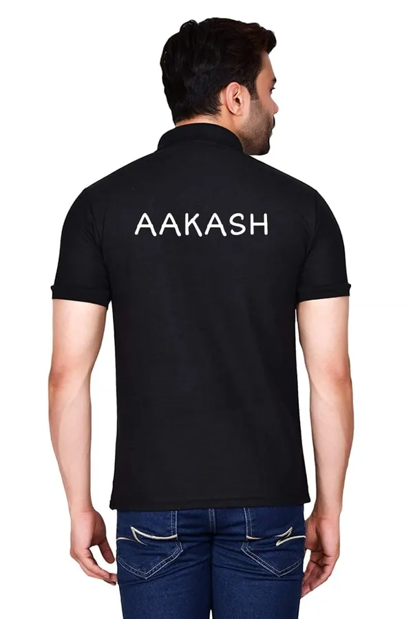 Black_Personalized_Only_Logo_Print_Polo_Collar_Neck_Sports_Poly-Cotton_Matte_Unisex_T-Shirt