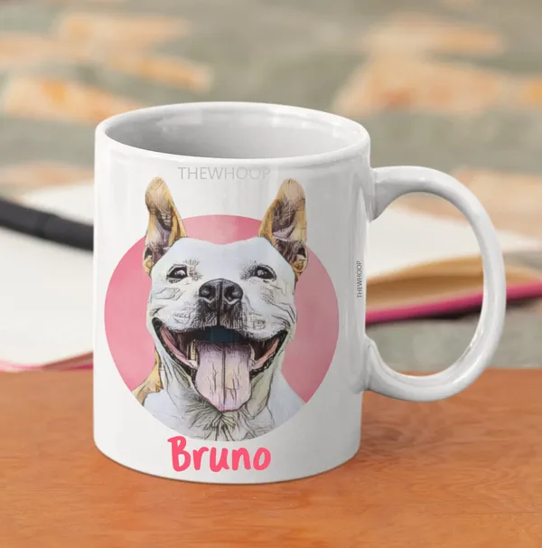 White_Name_&_Photo_Pet_Cup_For_Dog/_Cat_Custom_Ceramic_Coffee_Mug_|_Best_Customized_Gift_For_Dog_Lovers_Coffee_(325Ml)