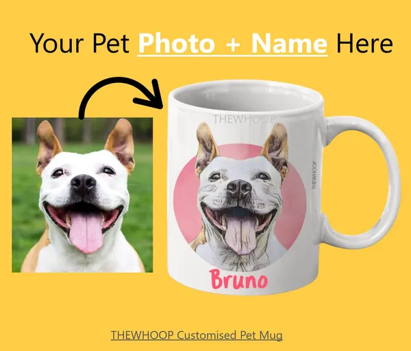 White_Name_&_Photo_Pet_Cup_For_Dog/_Cat_Custom_Ceramic_Coffee_Mug_|_Best_Customized_Gift_For_Dog_Lovers_Coffee_(325Ml)