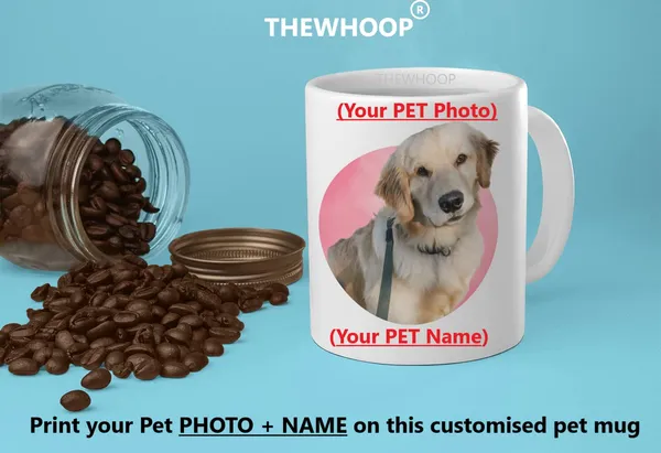White_Name_&_Photo_Pet_Cup_For_Dog/_Cat_Custom_Ceramic_Coffee_Mug_|_Best_Customized_Gift_For_Dog_Lovers_Coffee_(325Ml)