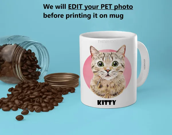 White_Name_&_Photo_Pet_Cup_For_Dog/_Cat_Custom_Ceramic_Coffee_Mug_|_Best_Customized_Gift_For_Dog_Lovers_Coffee_(325Ml)