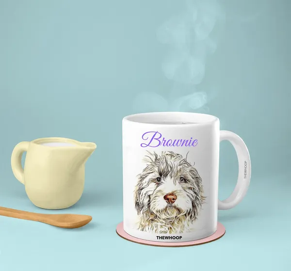 White_Name_&_Photo_Pet_Cup_For_Dog/_Cat_Custom_Ceramic_Coffee_Mug_|_Best_Customized_Gift_For_Dog_Lovers_Coffee_(325Ml)