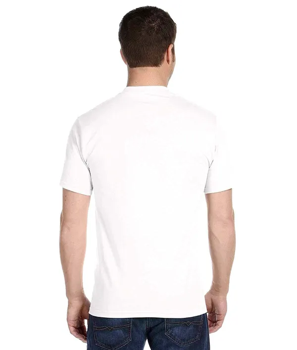 White_Personalized_Round_Neck_Photo_Print_Polyester_Unisex_T-Shirt