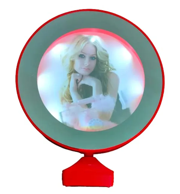 Red_Magic_Glass_Mirror_Photo_Frame_With_Led_Light_Round_&_Customized_With_Personal_Photograph_For_Birthday,_Anniversary_&_Couple_Love_Unique_Gift