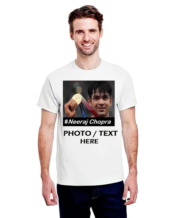White_Premium_Cotton_Tee_Custom_Personalized_Print_Round_Neck_Photo_T-Shirts_For_Men,_Women,_Boys_&_Girls