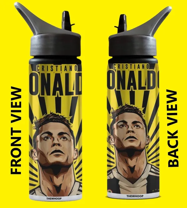 Combo_Pack_Of_2_Yellow_Cristiano_Ronaldo_Printed_Sipper_750_Ml_Aluminium_Bottle_&_Keychain_Combo_With_Holding_Grip_Feature_|_Best_Gift_For_Cr7_/_Football_Sports_Fans