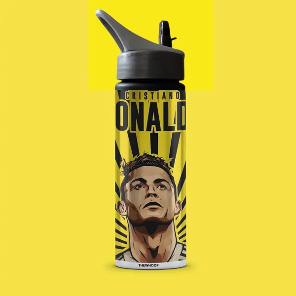 Combo_Pack_Of_2_Yellow_Cristiano_Ronaldo_Printed_Sipper_750_Ml_Aluminium_Bottle_&_Keychain_Combo_With_Holding_Grip_Feature_|_Best_Gift_For_Cr7_/_Football_Sports_Fans