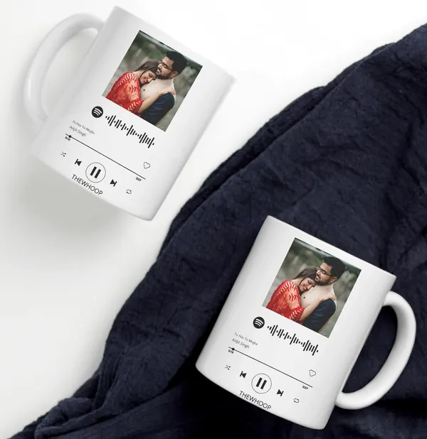 White_Spotify_Custom_Photo_&_Song_Coffee_Mug_(350Ml),_Add_Your_Photo/_Text_&_Your_Personalized_Song_For_Birthday,_Wedding,_Anniversary,_Valentines_Day_Gift