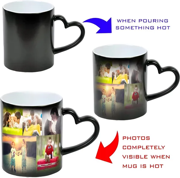 Combo_Pack_Of_White_Customized_Ceramic_Photo_Mug_And_Keychain_|_Birthday/_Valentines_Day_Gift_Personalized_Mug_And_Keychain_With_Your_Photo,_Name_Or_Any_Caption_(Heart_Handle_Magic_Mug)