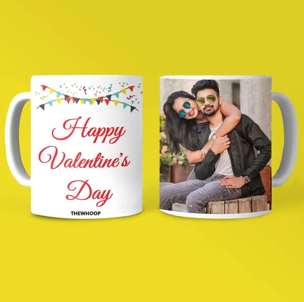 Combo_Pack_Of_White_Customized_Ceramic_Photo_Mug_And_Keychain_|_Birthday/_Valentines_Day_Gift_Personalized_Mug_And_Keychain_With_Your_Photo,_Name_Or_Any_Caption_(Normal_Mug)