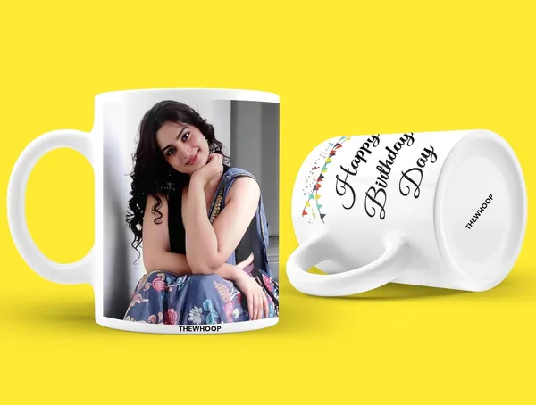 Combo_Pack_Of_White_Customized_Ceramic_Photo_Mug_And_Keychain_|_Birthday/_Valentines_Day_Gift_Personalized_Mug_And_Keychain_With_Your_Photo,_Name_Or_Any_Caption_(Normal_Mug)