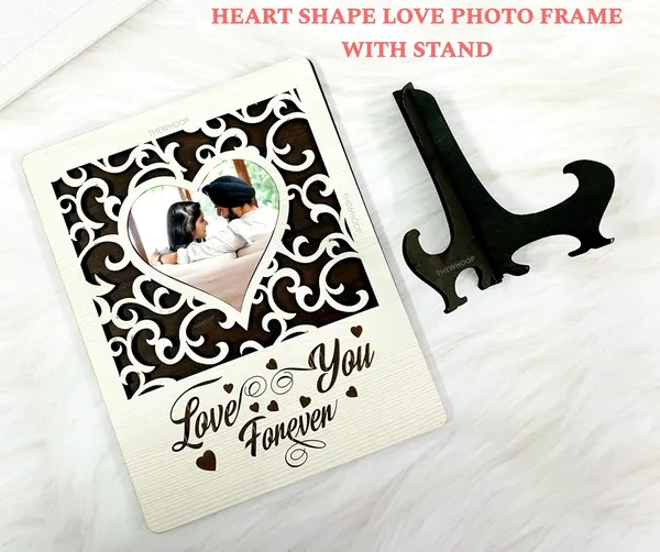 Off_&_White_Love_Forever_Customized_Your_Photo_Printed_Frames_Mdf_Wooden_Photo_Frame_With_Stand_Table_Top_8X8_Inch_Best_Personalized_Valentine_Gift_For_Husband_Wife_Father_Mother_Friends