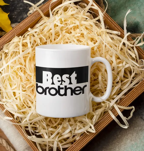 White_Printed_New_Designs_Ceramic_Best_Brother_Coffee_Mug_(350_Ml)