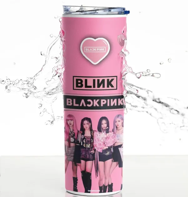 White_Black_K-Pop_Army_Girls_Printed_Stainless_Steel_Tumbler_600_Ml_Water_Bottle_Best_Gift_For_Birthday_Or_Special_Occasion.