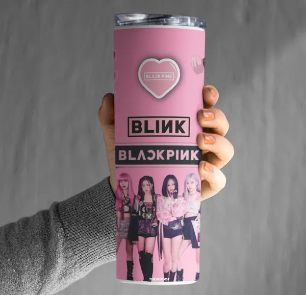 White_Black_K-Pop_Army_Girls_Printed_Stainless_Steel_Tumbler_600_Ml_Water_Bottle_Best_Gift_For_Birthday_Or_Special_Occasion.