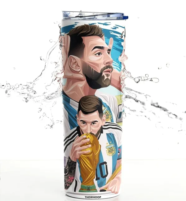 White_Printed_Footballer_Lionel_Messi_Stainless_Steel_Tumbler_600_Ml_Water_Bottle_Best_Gift_For_Messi_Fans_For_Birthday_Or_Special_Occasion
