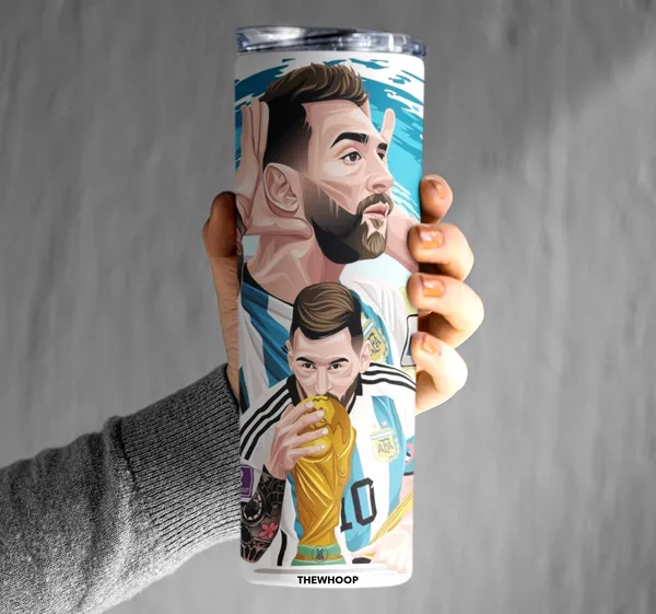White_Printed_Footballer_Lionel_Messi_Stainless_Steel_Tumbler_600_Ml_Water_Bottle_Best_Gift_For_Messi_Fans_For_Birthday_Or_Special_Occasion