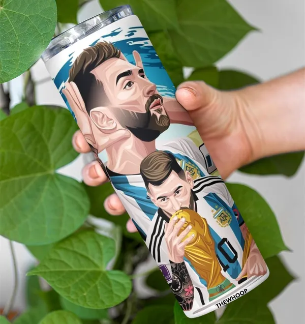 White_Printed_Footballer_Lionel_Messi_Stainless_Steel_Tumbler_600_Ml_Water_Bottle_Best_Gift_For_Messi_Fans_For_Birthday_Or_Special_Occasion