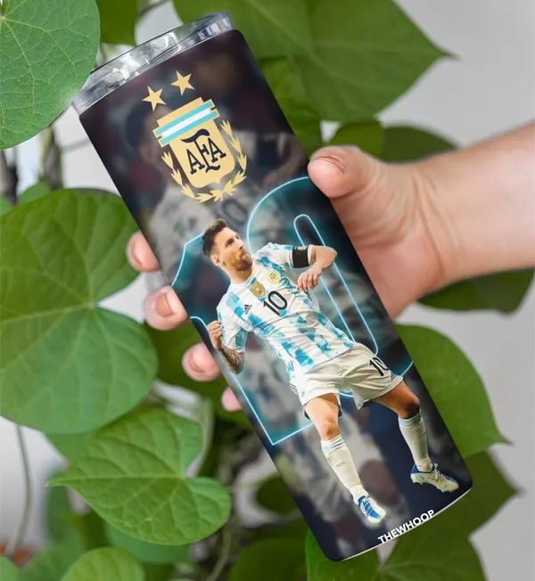 White_Printed_Footballer_Lionel_Messi_Stainless_Steel_Tumbler_600_Ml_Water_Bottle_Best_Gift_For_Messi_Fans_For_Birthday_Or_Special_Occasion
