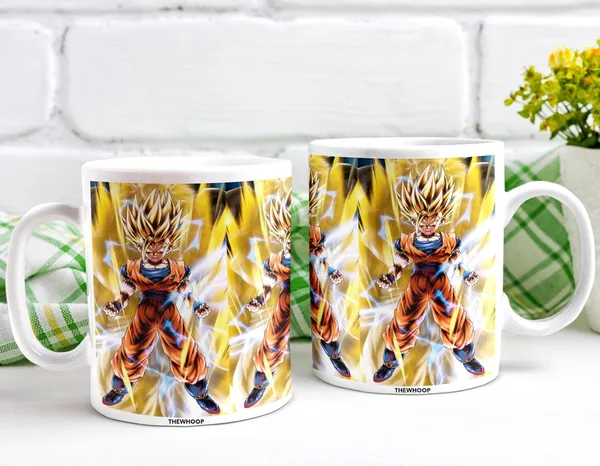 Combo_Pack_Of_2_White_Anime_Naruto/_Goku/_Luffy_Gift_|_Ceramic_Coffee_Mug_350_Ml_With_Keychain_(Anime-_Goku)