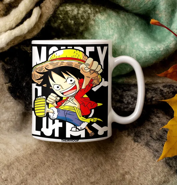 Combo_Pack_Of_2_White_Anime_Naruto/_Goku/_Luffy_Gift_|_Ceramic_Coffee_Mug_350_Ml_With_Keychain_(Anime_-_Luffy_-_Kid)