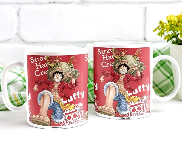 Combo_Pack_Of_2_White_Anime_Naruto/_Goku/_Luffy_Gift_|_Ceramic_Coffee_Mug_350_Ml_With_Keychain_Combo_(Anime_-_Luffy)