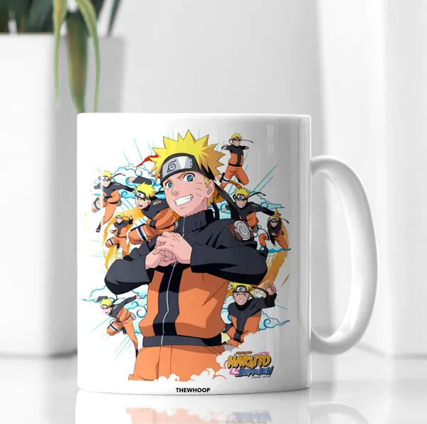 Combo_Pack_Of_2_White_Anime_Naruto/_Goku/_Luffy_Gift_|_Ceramic_Coffee_Mug_350_Ml_With_Keychain_(Anime_-_Naruto)