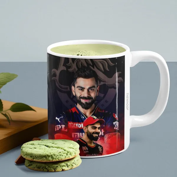 Combo_Pack_Of_2_White_Printed_Virat_Kohli_Ceramic_Coffee_Mug_(350Ml)_With_Wooden_Key-Chain_Combo_Gift_For_Virat_Kohli_Fans_&_Cricket_Lovers_(Virat_-_Rcb)