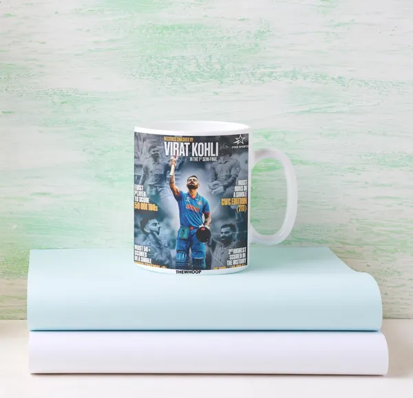 Combo_Pack_Of_2_White_Printed_Virat_Kohli_Ceramic_Coffee_Mug_(350Ml)_With_Wooden_Key-Chain_Combo_Gift_For_Virat_Kohli_Fans_&_Cricket_Lovers_(Virat_-_All_Records)